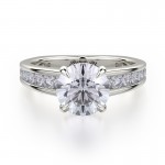 MICHAEL M Platinum Engagement Ring R705-2-PT