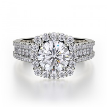 MICHAEL M Platinum Engagement Ring R685-1-PT